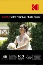 Kodak Ultra Premium Satin Photo Paper 4R (10x15 cm) 260 gsm — 100 Sheets