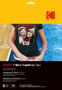 Kodak T-Shirt Transfer Paper for Dark Fabrics, A4 300 gsm — 5 Sheets